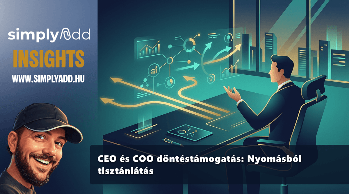 CEO és COO döntéstámogatás: A nyomást átláthatósággá alakítani